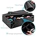 MIFXIN Underwear Socks Storage Organizer Drawer Divider 30 Cell Foldable Closet Drawer Organizer Storage Box Bin for Socks Bras Underwear Ties with Dust/Moisture Proof Cover (Black)