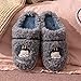 Chausson Chauffant Micro Onde,Chaussures D'InvitéS FerméEs,Pantoufles De Dessin Animé, Pantoufles en Peluche, Pantoufles D'IntéRieur AntidéRapantes Et Chaudes, Pantoufles en Coton en Peluche pour Cou
