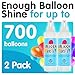 [2 Pack - 16 oz total] High Shine Spray for Latex Balloons - Balloon Shine for an Elegant Hi Gloss Finish in Minutes - Specially Formulated Balloon Glow Spray Made in USA