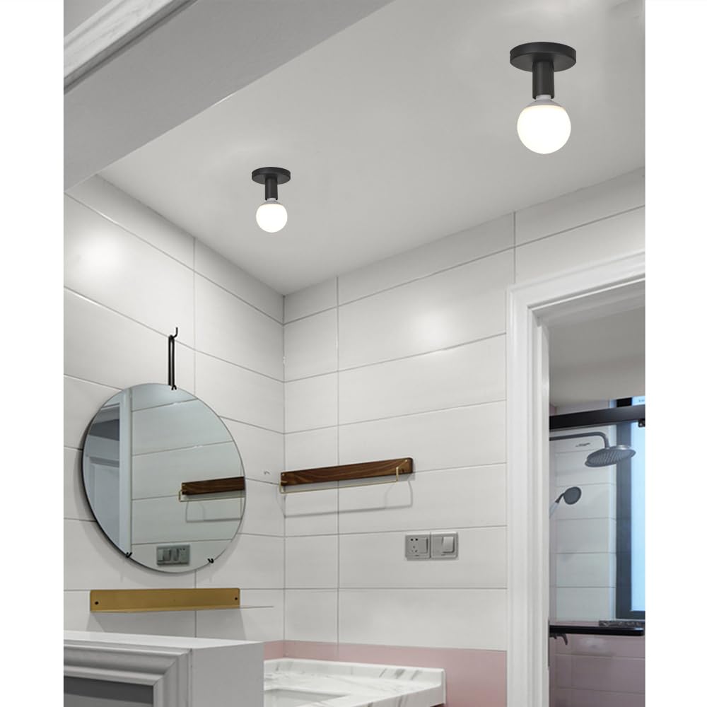 Gavigain Pendelleuchte Mit Zugkettenschalter – Vintage-Deckenlampe Für E27 Birnen, In Schwarz (auch Gold/Silber/Bronze)
