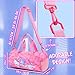 Hello Kitty Sports Duffel Bag - Pink, Cartoon Pattern - 14.9x7.8x7.8 inches - Adjustable Shoulder Strap - Zipper Closure - Carrying Handles - Perfect for Girls, Teens, or Women