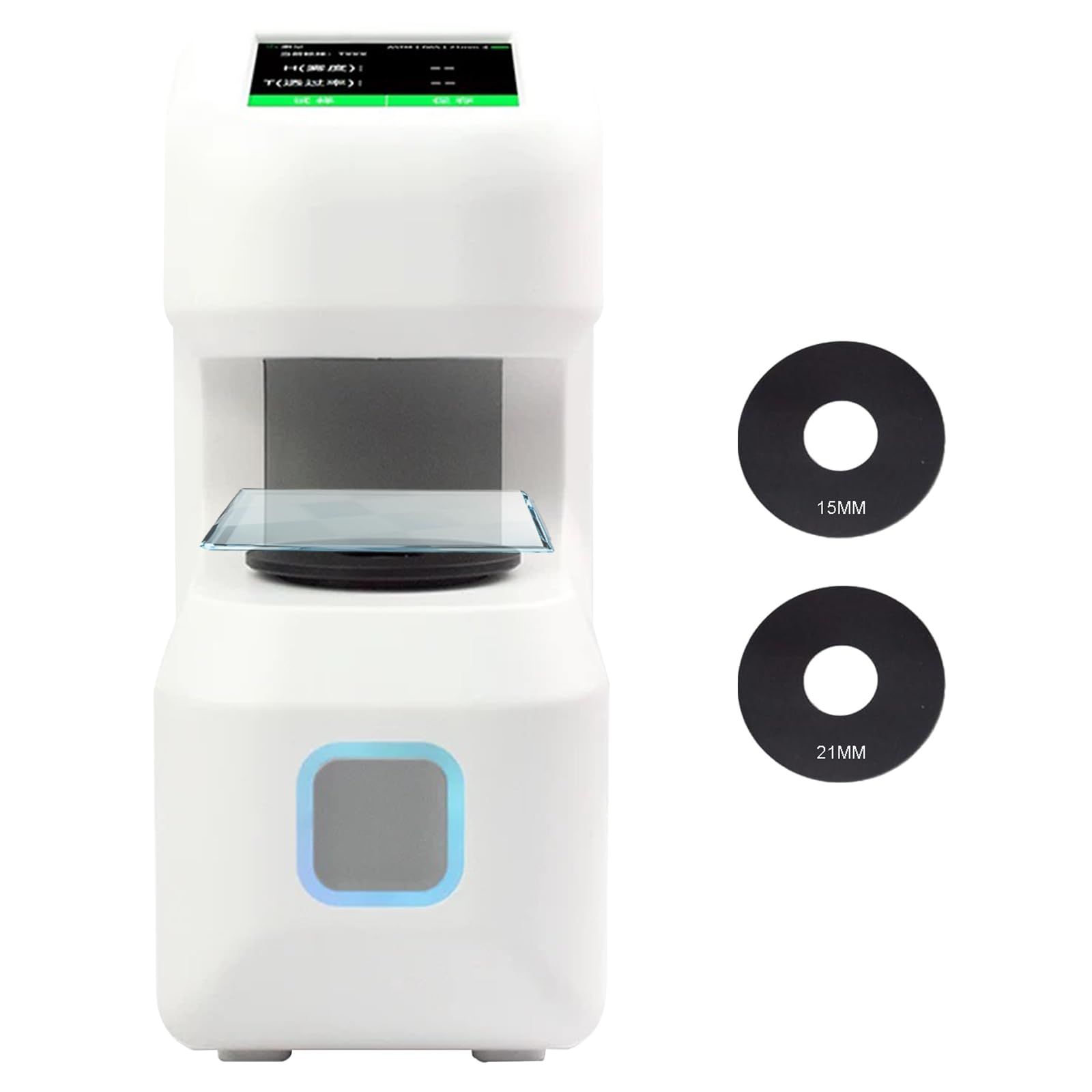 FHRKA Portable Haze Meter, 21mm & 15mm Aperture Haze Transmittance Tester,Optical Density Measuring Instrument for Tempered Glass Film