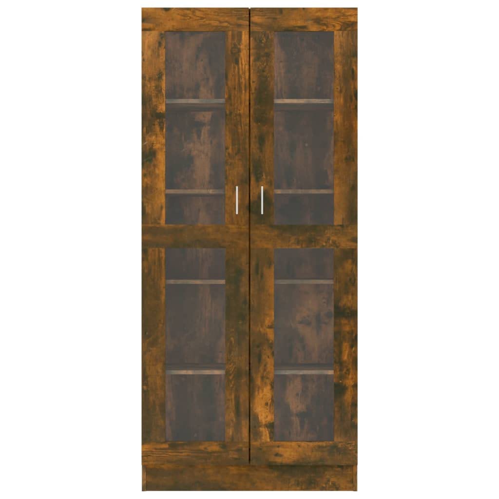 Bücherschrank, Holz Lagerschrank, Standschrank, Vitrinenschrank, Ordnungssystem für Deko, Wohnzimmer, Schlafzimmer, Büro 82,5 x 30,5 x 185,5 cm
