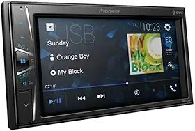 PIONEER DMH-G225BT Receptor AV de mídia digital duplo DIN com tela sensível ao toque WVGA de 6,2 polegadas