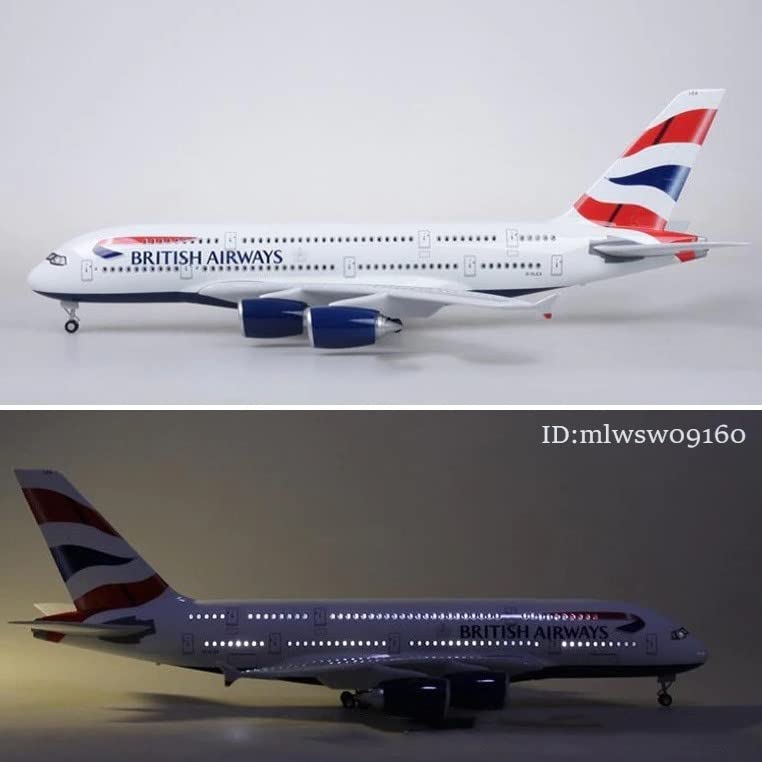 Amazon.co.jp: キャビンライト付きエアバス A380 British Airways 英国