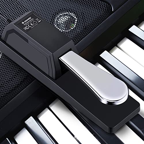 Donner DSP-003 Universal Sustain Pedal with Polarity Switch for MIDI Keyboards, Digital Pianos, Synth (1/4 Inch Jack) by Donner - Image 8