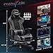 Devoko Ergonomic Gaming Chair Racing Style Adjustable Height High Back PC Computer Chair with Headrest and Lumbar Support Executive Office Chair (Grey)
