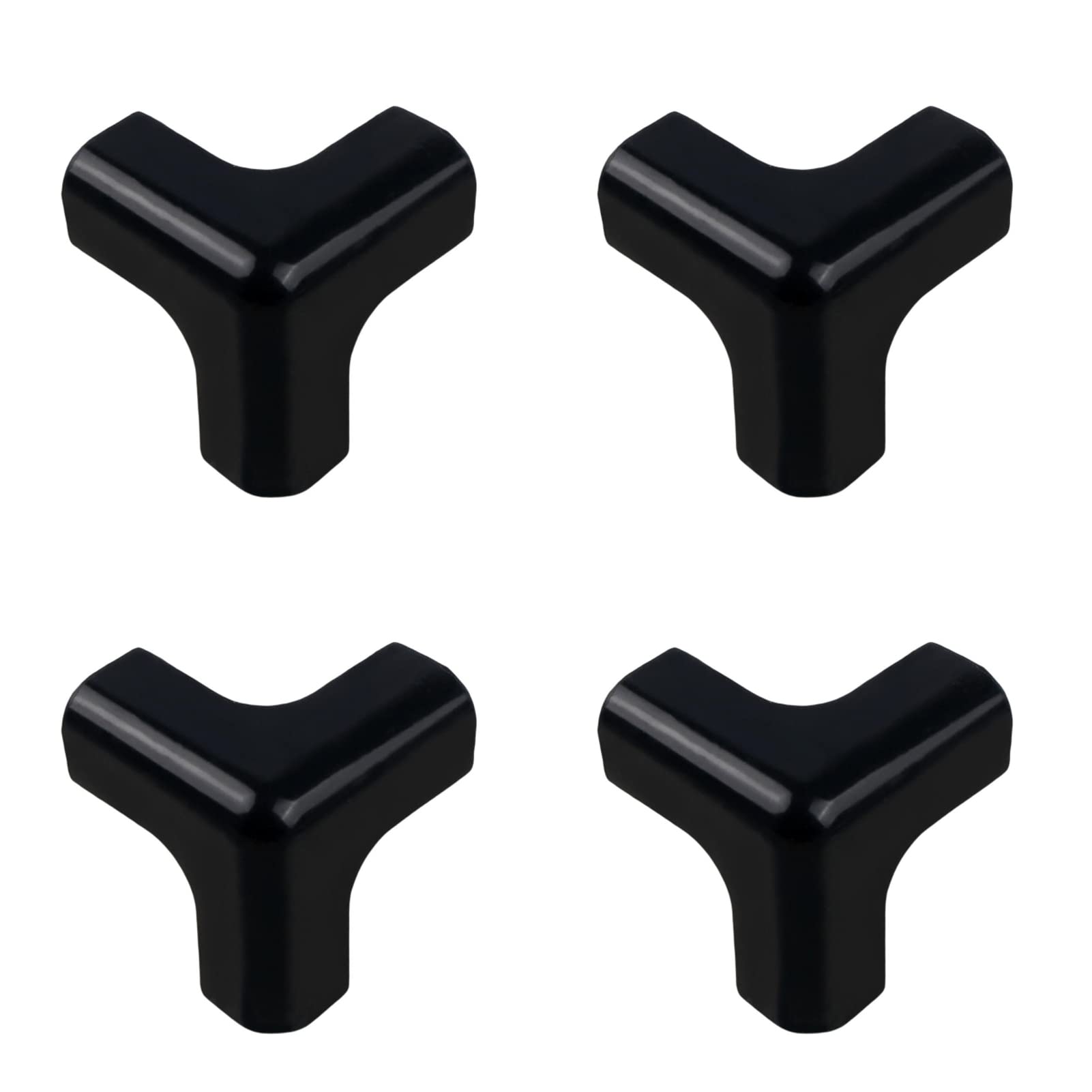 4Pcs Corner Guards, Furniture Edge Protector Cushions, Safety Guards for Babies, Kids, Children Proofing Corner Protectors Guards for Table, Desk, Crib, Fireplace, Corners & Edges Black