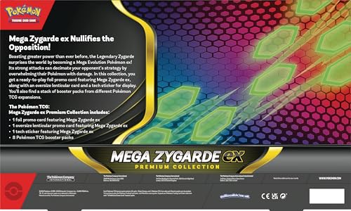 Image of Pokemon TCG: Mega Zygarde ex Premium Collection with 8 Booster Packs