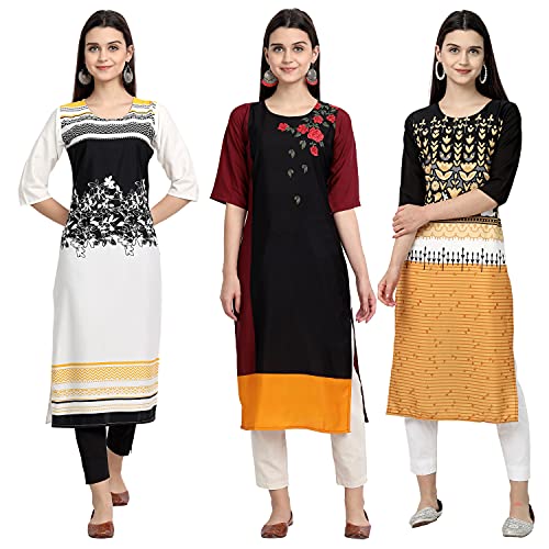 Image of Women's Crepe Straight Kurta