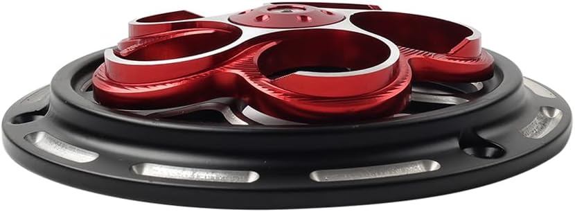 Plum Blossom Model Red Radiator Guard Rotating Fan Cover 1 Pc for Vespa Sprint Primavera 150 13-23 Aluminum