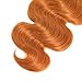 Color 350 Ginger Bundles Human Hair Orange Body Wave Bundles 24 26 28 inch Double Weft Brazilian Virgin Ginger Orange Human Hair Extensions