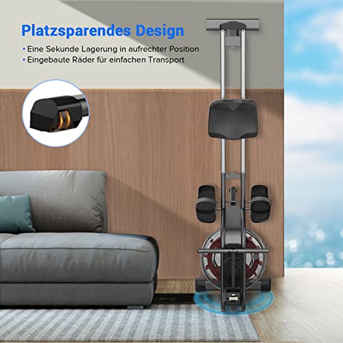 Dripex Wasserrudergerät für zuhause mit Aluminium Schiene, Rudergerät Wasser mit Tabletständer, Wasserwiderstand und LCD… – Bild 5