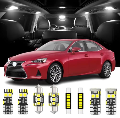 Kit de 15 luces LED interiores para Lexus IS300-ISF 2014-2020 miniatura 1