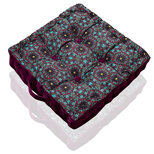 Meditation Cushions Thicken Square Chair Cushions Large Floor Cushions Adults Tufted Floor Pillow For Living Room Yoga Bedroom Sofa (Color : D, Size : 40X40Cm) #TOP2