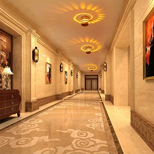 Okdeals AM8AM0F3YBUS Wall Lamp Light With Remote Control Aluminum Sconce Vestibule Foyer Aisle Ceiling Light Rgb Spiral Light thumb #5