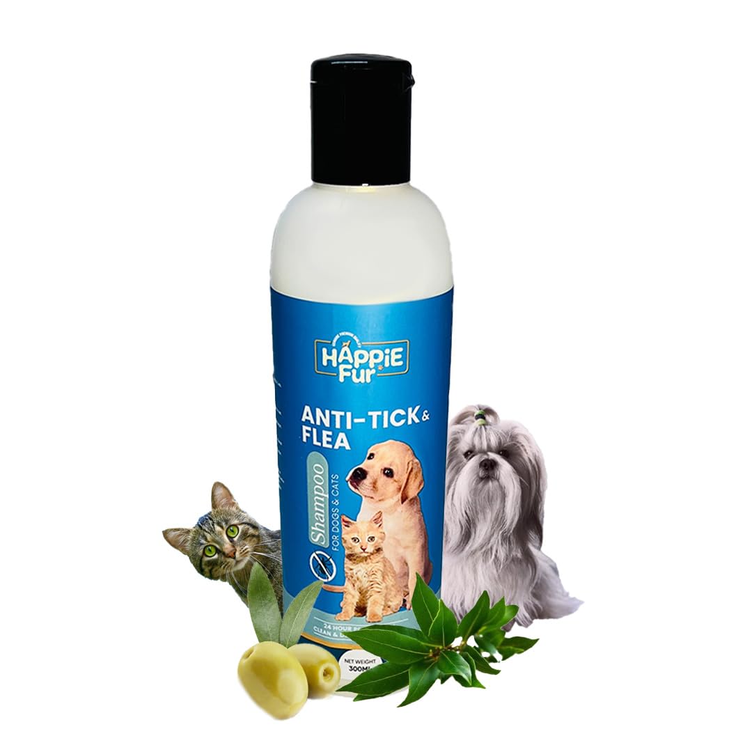 Happie Fur Neem & Aloe Vera Dog Shampoo and a Shampoo Scrubber Combo | Pet Shower & Bath Supplies for Cats & Dogs | Dog Bath Brush for Dog Grooming | Long & Short Hair Dog Scrubber for Bath (B0CKTHYDG4) Amazon Price History, Amazon Price Tracker