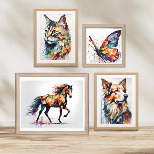 Toiles Décoration Murale Animaux Colorés pour égayer un salon sombre