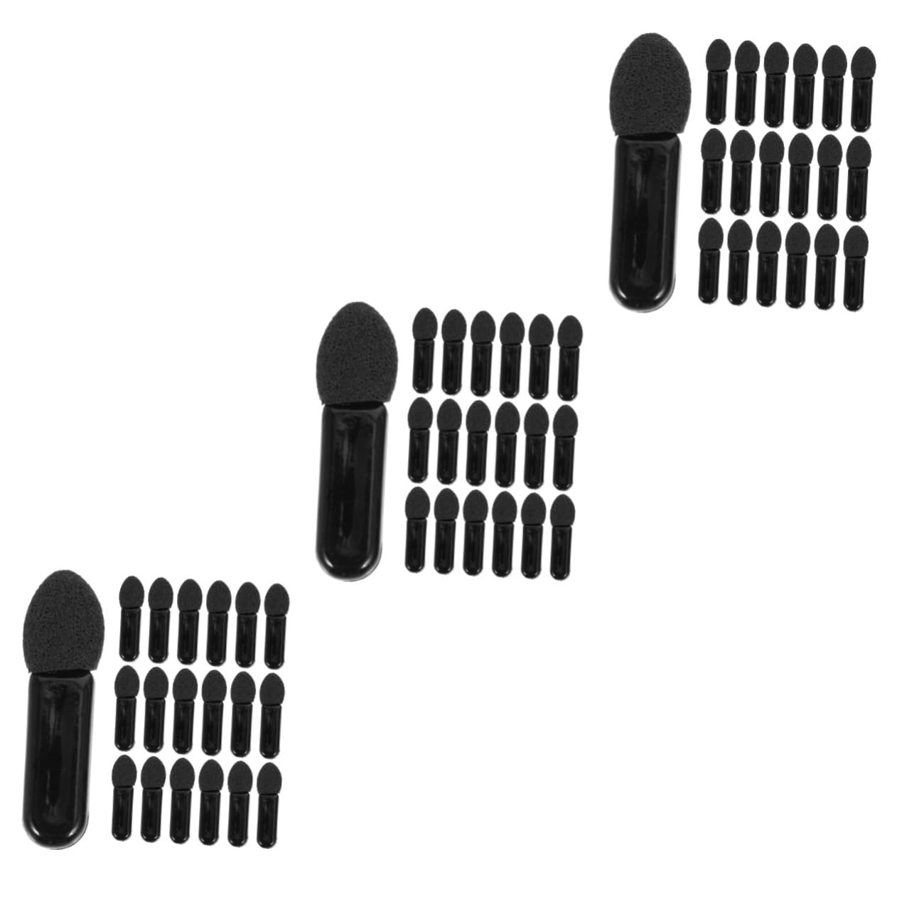 FOMIYES 3sets Makeup Kit Eye Shadow Brush Set Mini Brush Bulk Shadow Applicator 100pcs*3