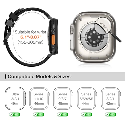 Image of KADES Rugged Sport Band for Apple Watch with Durable Metal Connector