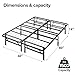 ZINUS SmartBase Tool-Free Assembly Mattress Foundation, 14 Inch Metal Platform Bed Frame, No Box Spring Needed, Sturdy Steel Frame, Underbed Storage, Queen