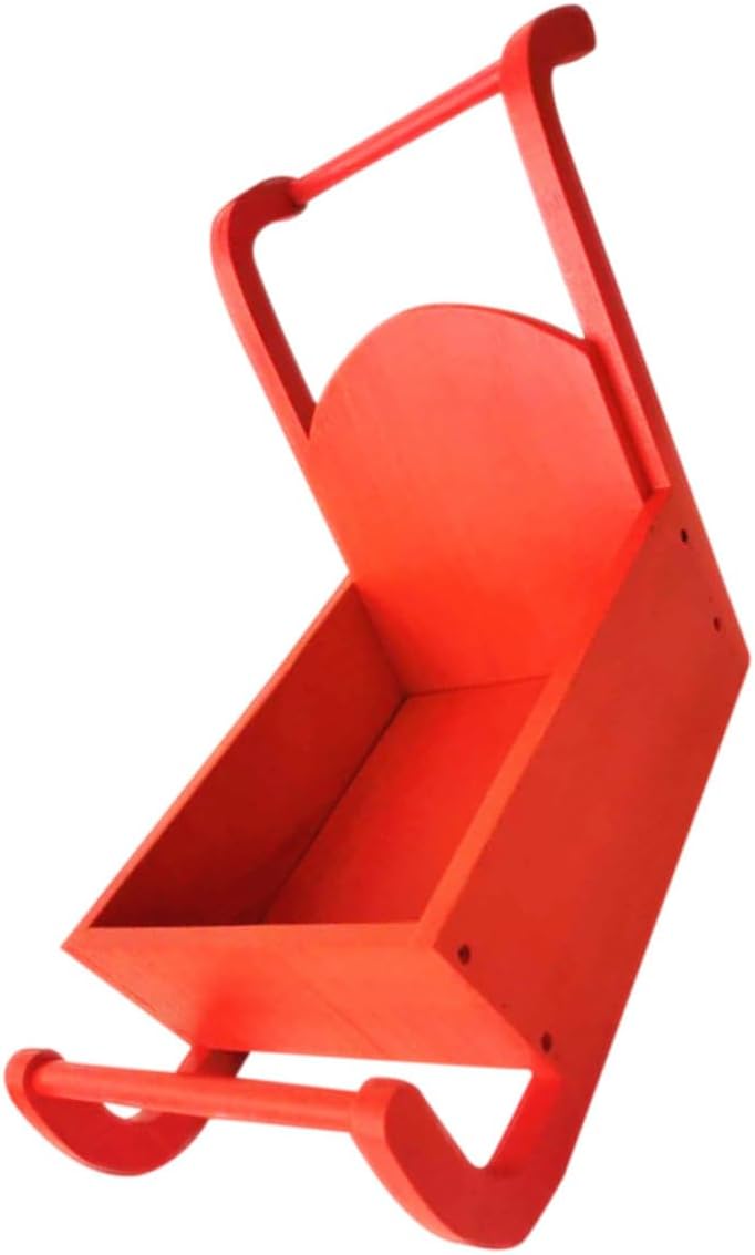 NUOBESTY 1Pc Newborn Christmas Photography Sled Prop Durable Photo Shoot Decoration for Unique Photos Xmas Studio Posing Accessory for Photographers Red