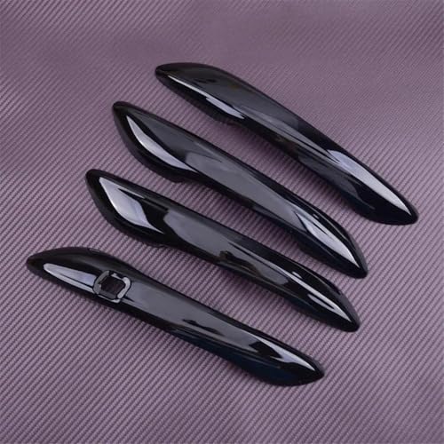 Poignées de porte pour Hyundai Elantra 2021-2022 en plastique ABS noir brillant