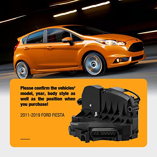 Image of SYERAL Door Lock Actuator Front Left Driver Side Door Latch Compatible with Ford Fiesta 2011-2019 Replace# AE8Z-5421813-D