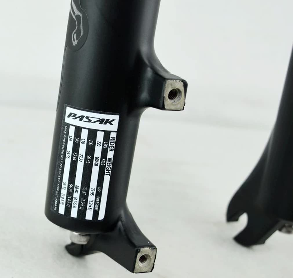 Widelec rowerowy 26/27,5/29 cala 100 mm podróżny MTB Air 1-1/5.1 cm zwężana rura ręczna/zdalna blokada przedni rower QR 9 mm (kolor: matowy czarny pilot, rozmiar 66 cm)