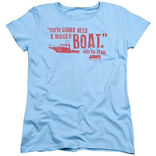Jaws 1975 Thriller Movie Steven Spielberg Bigger Boat Women's T Shirt Tee #TOP5