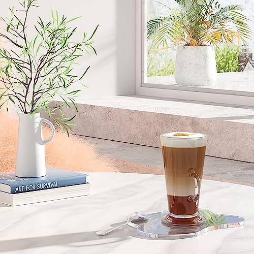 Acrylic Coaster Decorative Plates, Irregular Bar Drink Coaster, Clear Cloud Shape Coffee Cup Coaster, Perfect for Tabletop Protection and Accessories Display.(Clear) - Image 4