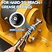 LANNIU Grease Gun Kit, 8000 PSI Heavy Duty Pistol Grip Grease Gun with 14 OZ Capacity, Includes 0.53