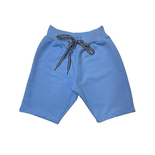 Bermuda Infantil de Moletinho Lisa com Cadarço para Escola