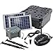 Produktbild Solar Teichfilterset Profi 630 l/h Förderleistung mit Akku und LED Beleuchtung 2 x 10 W Solarmodul Komplettset bis 2000l Gartenteich 101073