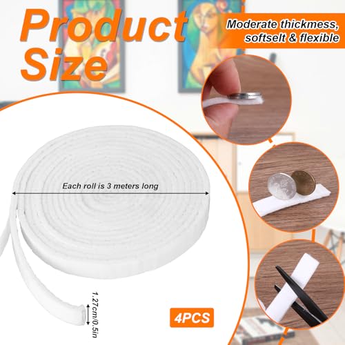 Innohhustle 596505_1_H9MHB1JZ 4 Rolls White Felt Strip thumb #1