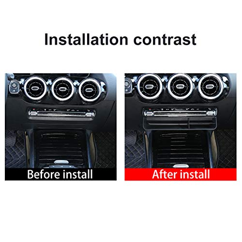 Schwarze Auto-Organizer-Box für Benz B-Klasse W247 2019 2020 ABS Mittelkonsole Aufbewahrungszubehör