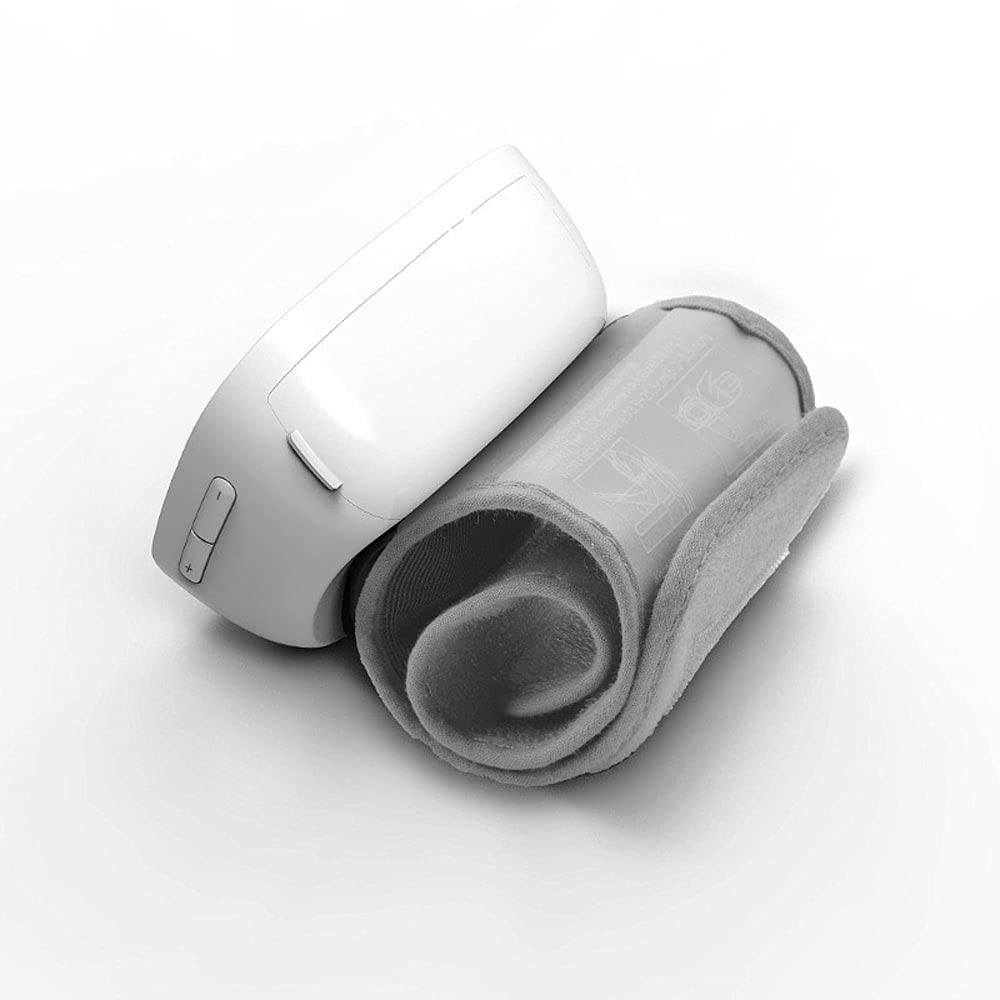 Monitor per la Pressione sanguigna, Monitor per la Pressione del Sangue del Polso per Uso Domestico Monitor BP con Polsino da Polso, Display Ampio modalità Dual Utenti per Uso Domestico,Voice