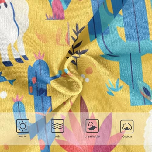 KLL Cute Llamas Ans Cactuses Baby Boys Cotton Briefs Underwear Breathable Children Undies3