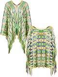 BOARDFEB 2 Pcs Mardi Gras Shawl Scarf Gold Green Purple Poncho Outfits for Women Mardi Gras Outdoor Party Holiday Masquerade Costume Accessories(Grid)