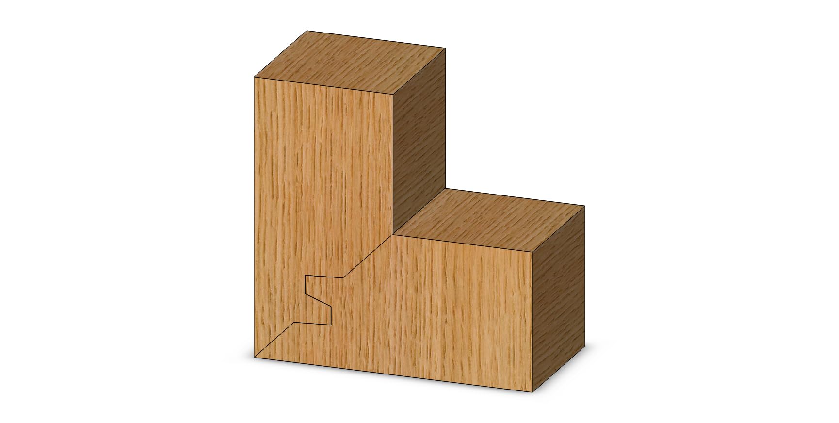 Whiteside Router Bits 3360 45-stopniowy ogranicznik blokujący o dużej średnicy 3-1/8 cala i 1/2 cala do 1-1/4 cala długości cięcia