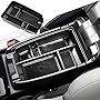 TACOBRO Center Console Organizer Tray Compatible with Ford Escape 2020 2021 2022 2023 and 2021 2022 2023 Bronco Sport CX430 4-Door (Not for U725 2-Door) Secondary Storage Armrest Glove Box - Black