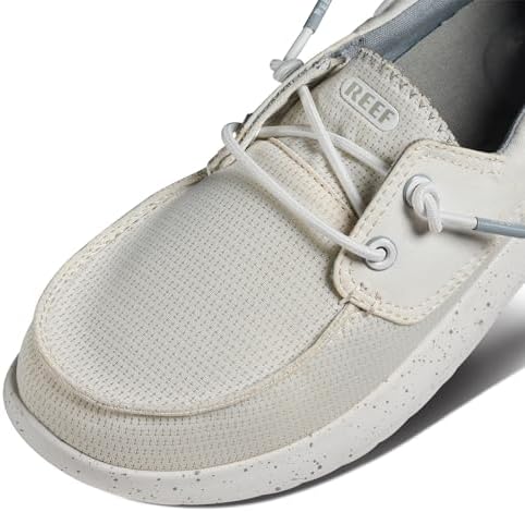 Reef Men's Swellsole Pier Boat Shoe, White Mesh, 11 | Image 5