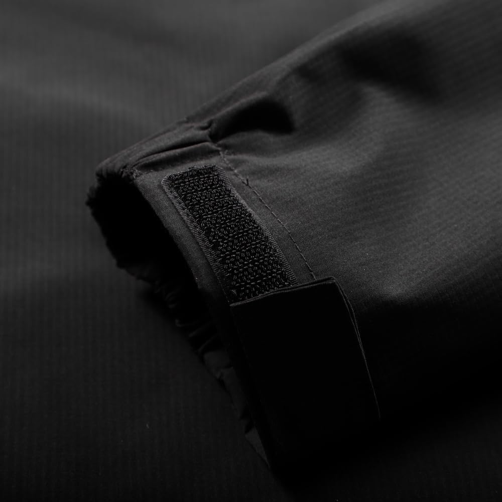 Men's Spring and Autumn pullover jacket with casual patchwork hooded drawstring jacket - Image 2