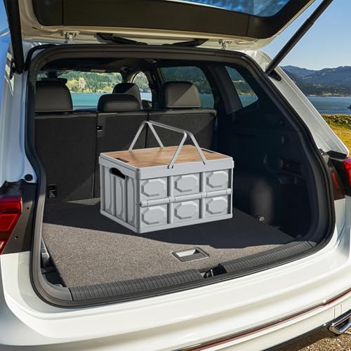 Boîte de rangement pliable organiseur empilable pour voiture maison et voyage - 4