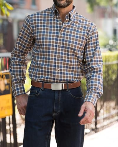 Image of CHAOREN Mens Belt Leather Ratchet Belt - Customizable Fit, Effortless Style (35mm)
