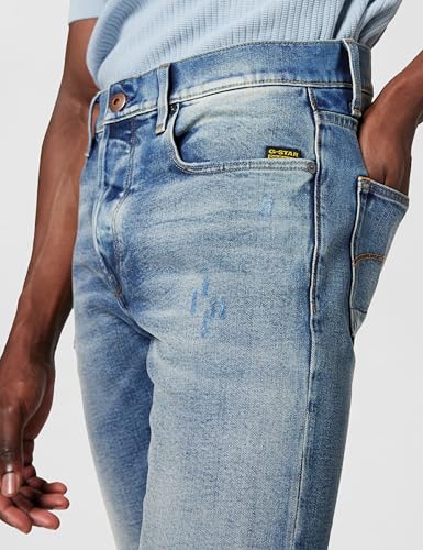 G-STAR Herren 3301 Slim Jeans, Mehrfarben (Faded new Moon Restored 51001-C052-H443), 38W / 36L 3