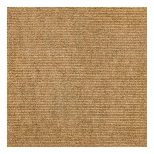 Mohawk Home Peel and Stick Carpet Tiles 12x12 Inch Indoor Outdoor Polyester, Stain Resistant, Easy DIY Install (10 Tiles, 10 Sq Ft,Brown)