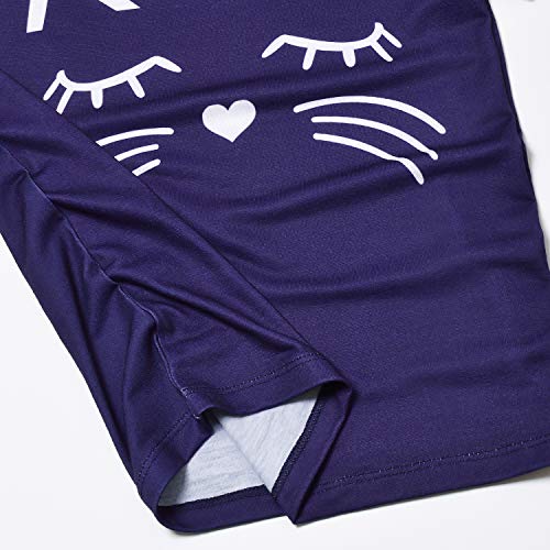 Image of Mirawise Girls 3 Pc Pajamas Sleepwear Cotton Pjs Clothes Set 4-13 Years