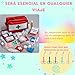 YUME Tijeras Enfermería de Acero Inoxidable con Punta Roma + Llavero Retráctil de Regalo Imagen de YUME Tijeras Enfermería de Acero Inoxidable con Punta Roma + Llavero Retráctil de Regalo