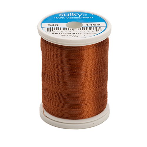 Hilo de rayón Sulky 850 yd color Dark Maple miniatura 1